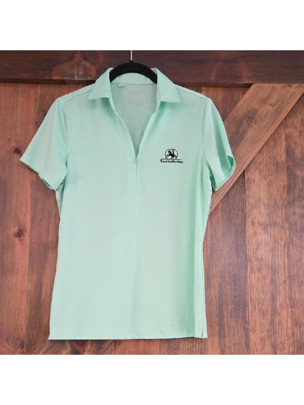 Ladies Golf Polo Three Inch Zip on Front Monterey Club Size Small